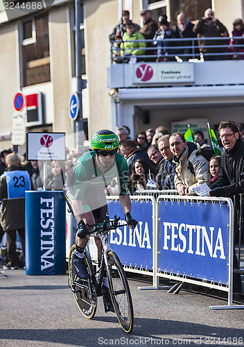 Image of The Cyclist Pichot Alexandre- Paris Nice 2013 Prologue in Houill