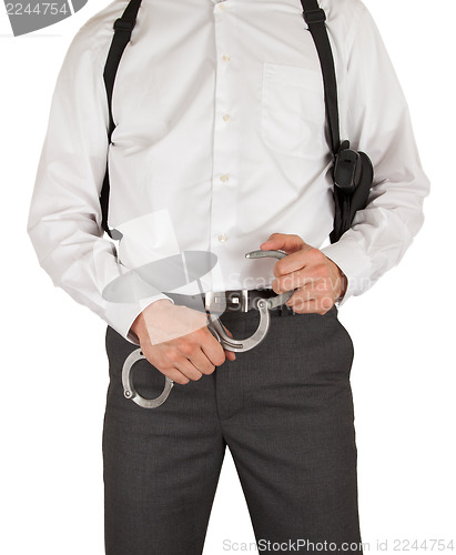 Image of Secret service agent with a gun