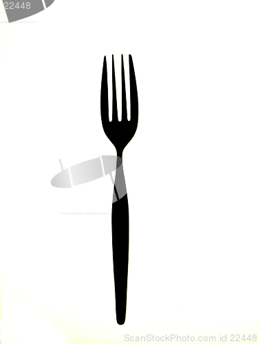 Image of Silhouette of a fork