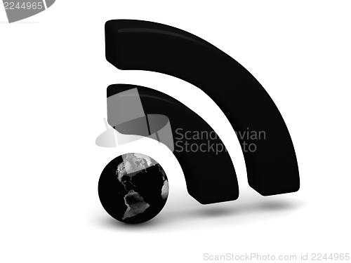 Image of Black WiFi symbol