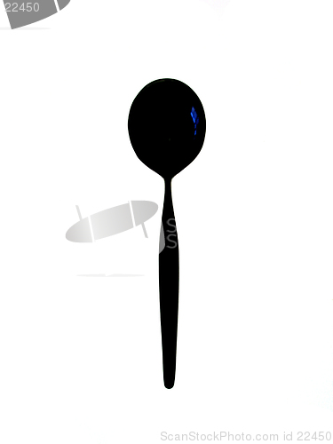 Image of Silhouette of a spoon