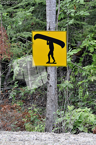 Image of Canoe sign.