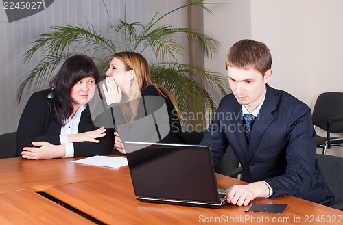 Image of Businessman working in office