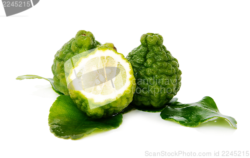 Image of Fresh green lime. Kafir