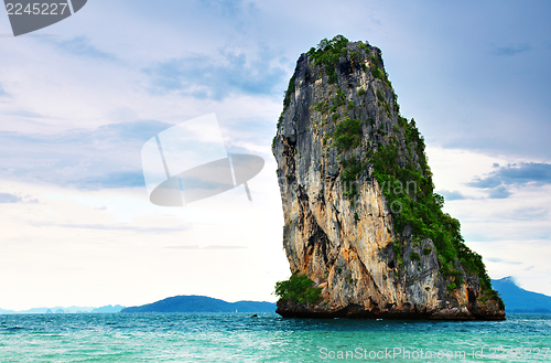 Image of High cliffs on the tropical island