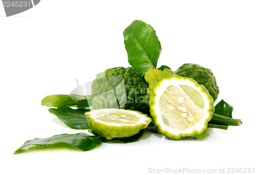 Image of Fresh green lime. Kafir