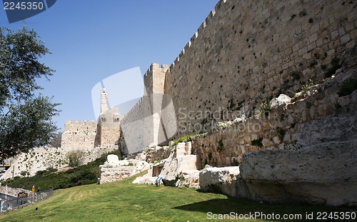 Image of Tower of david and Jerusalem walls