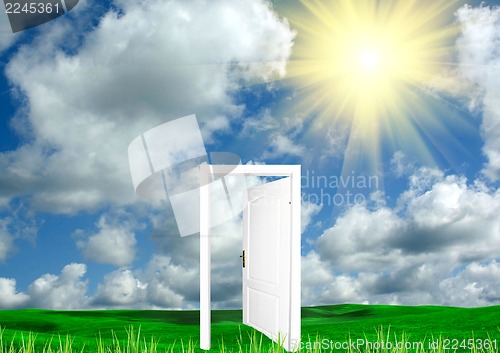 Image of Open door on a glade