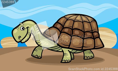 Image of funny turtle cartoon illustration