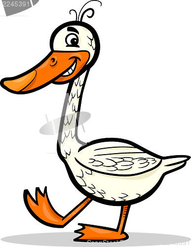 Image of goose farm bird cartoon illustration