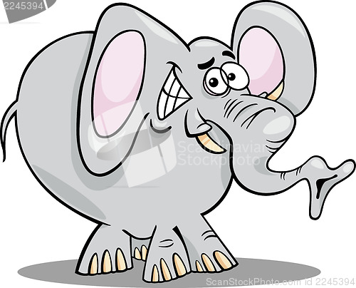 Image of cartoon illustration of elephant