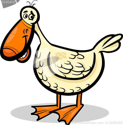 Image of duck farm bird cartoon illustration