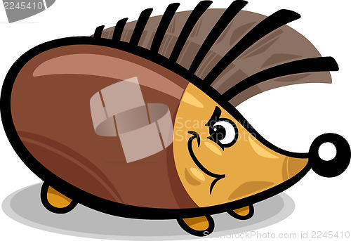 Image of hedgehog cartoon illustration