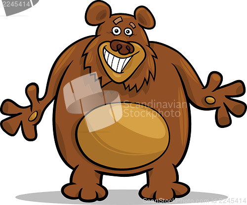 Image of brown bear cartoon illustration