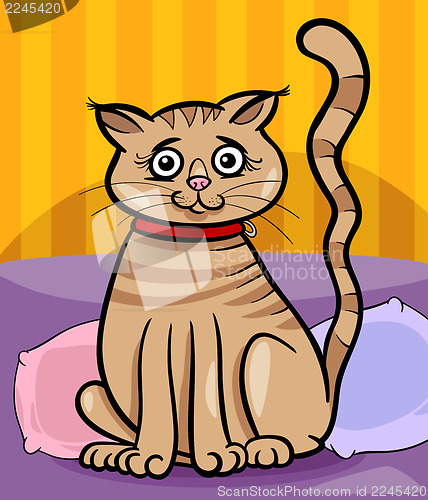 Image of female cat cartoon illustration