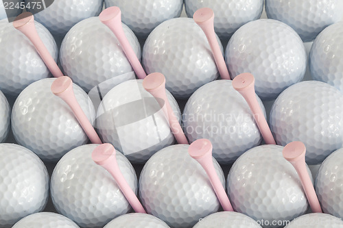 Image of Golf balls and tees 