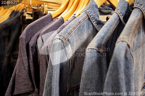 Image of Trendy apparels for sale in a retail store