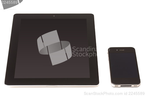 Image of Touch pad device and cellphone