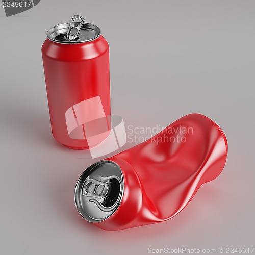 Image of Drink can deformed