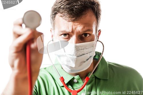 Image of Desperate Doctor with stethoscope
