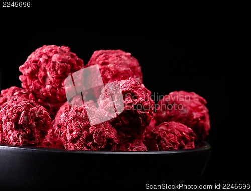 Image of red berry chocolate candies
