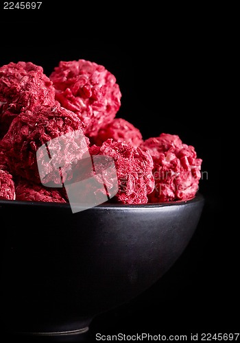 Image of red berry chocolate candies