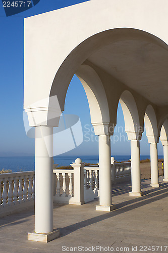 Image of Balcony over Aegean Sea