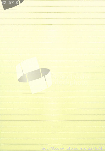 Image of Yellow lined paper