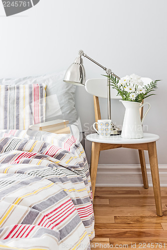 Image of Fresh and bright bedroom decor