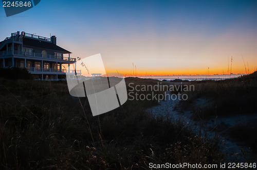 Image of early morning on a sea coast