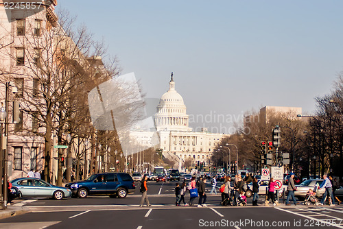 Image of  Downtown Washington DC Streets, and Transport System