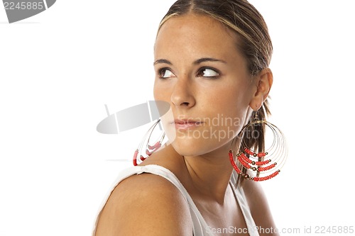 Image of real young beautiful woman