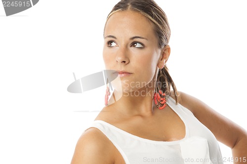 Image of real young beautiful woman