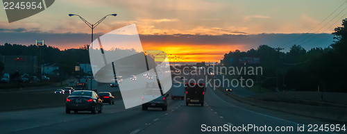 Image of highway traffic