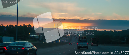 Image of highway traffic