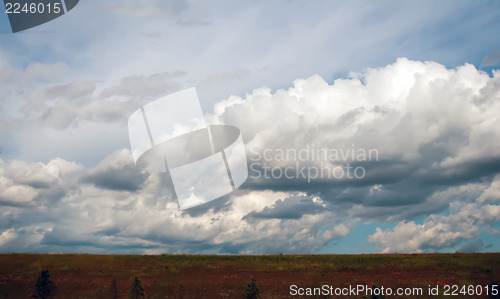 Image of landscape with aggressive sky