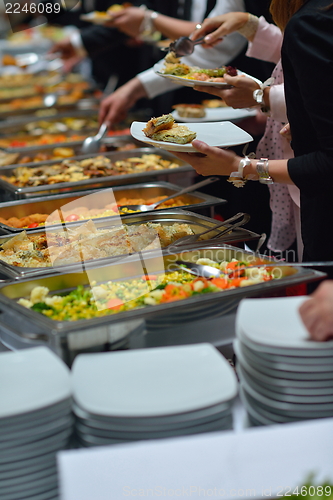 Image of buffet food