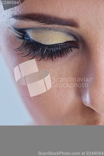 Image of Beautiful Woman with  Luxury Makeup