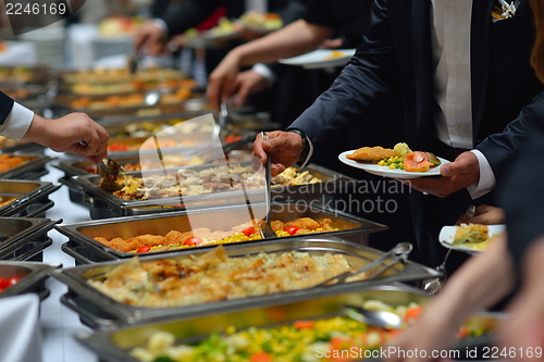 Image of buffet food