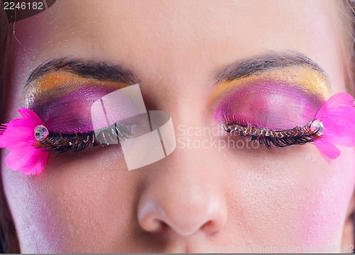 Image of Beautiful Woman with  Luxury Makeup