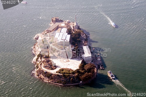 Image of Aerial view of Alcatraz