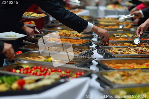 Image of buffet food