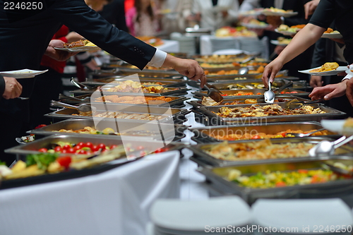 Image of buffet food