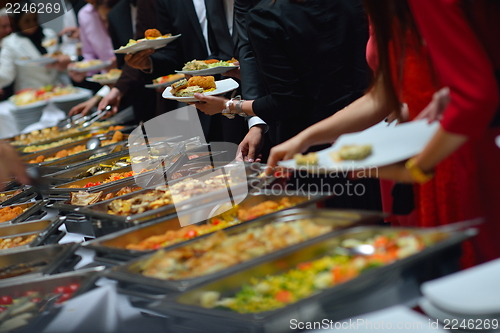 Image of buffet food