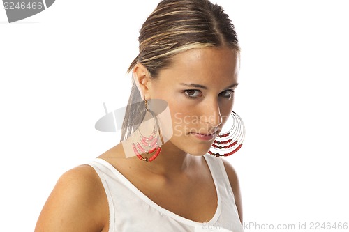 Image of real young beautiful woman