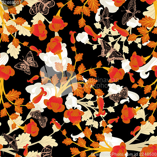 Image of seamless floral pattern