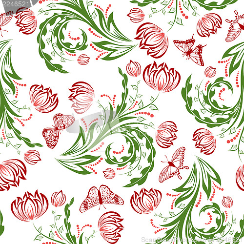 Image of seamless floral pattern