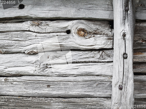Image of Detail of an old hut