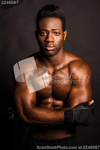 Image of Tough african opponent boxer
