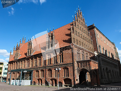 Image of Altes Rathaus (old town hall) in the center of Hannover, Germany.